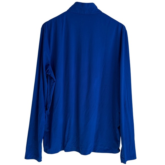 Polo Ralph Lauren Mens Royal Blue Performance Quarter Zip Pullover Size L - Picture 5 of 6